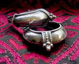Handsome Silver Mongolian Hoops