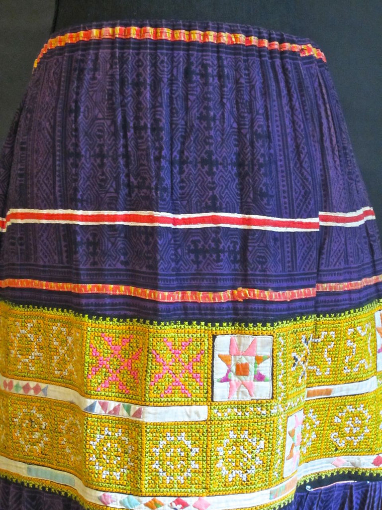 Unique Embroidered Hmong Pleated Skirt – Deborah Garner Collection