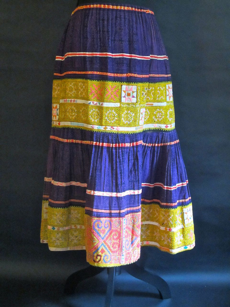 Unique Embroidered Hmong Pleated Skirt – Deborah Garner Collection